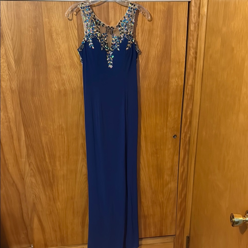Elegant Blue Prom Dress